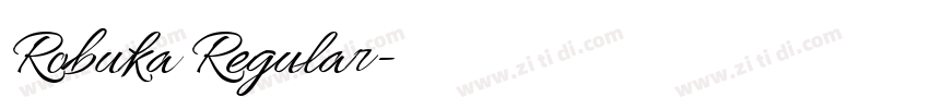 Robuka Regular字体转换
